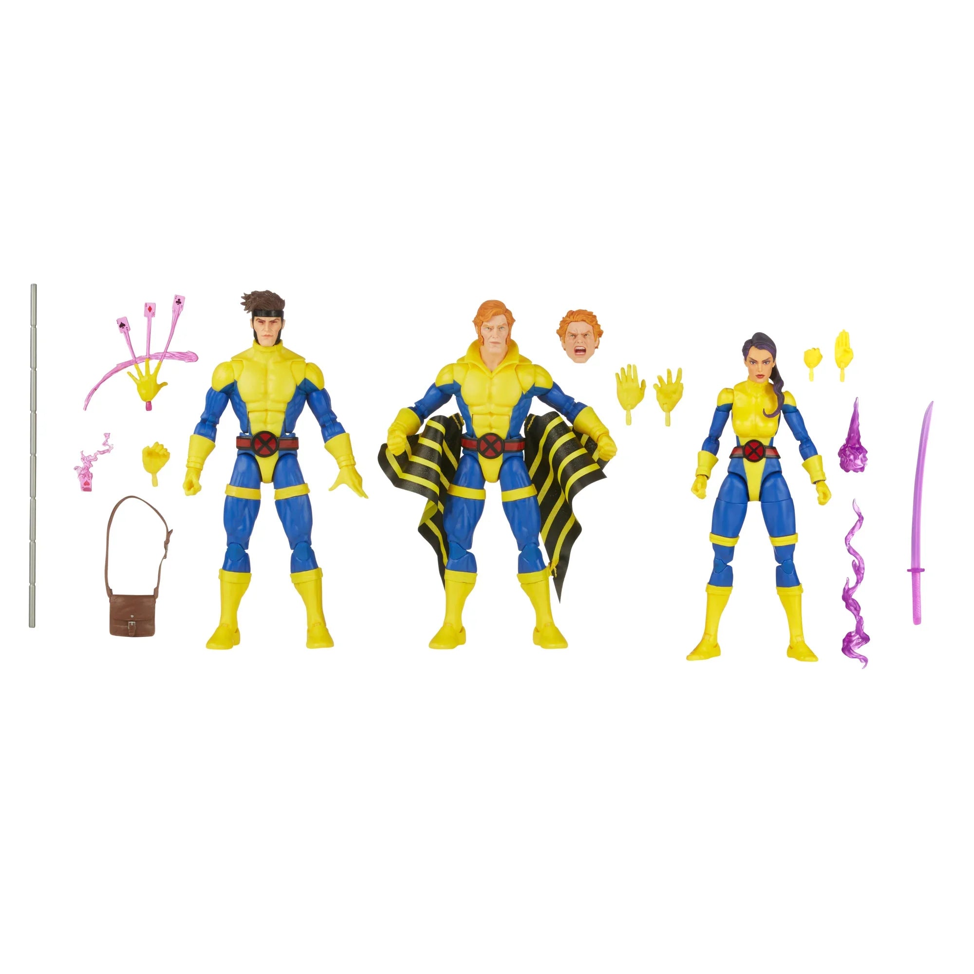 Hasbro - Marvel Legends Series - Marvel’s Banshee, Gambit, & Psylocke Figures 15 cm