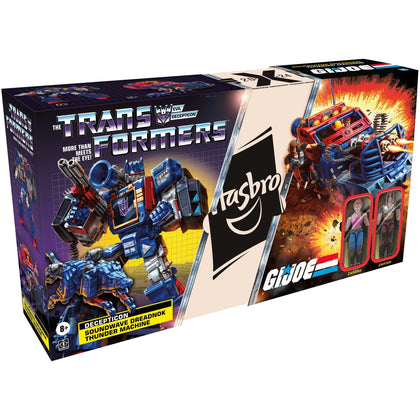 Hasbro - Transformers - Collaborative G.I. Joe x Transformers, Soundwave, Thunder Machine dei Dreadnok, Zartan e Zarana