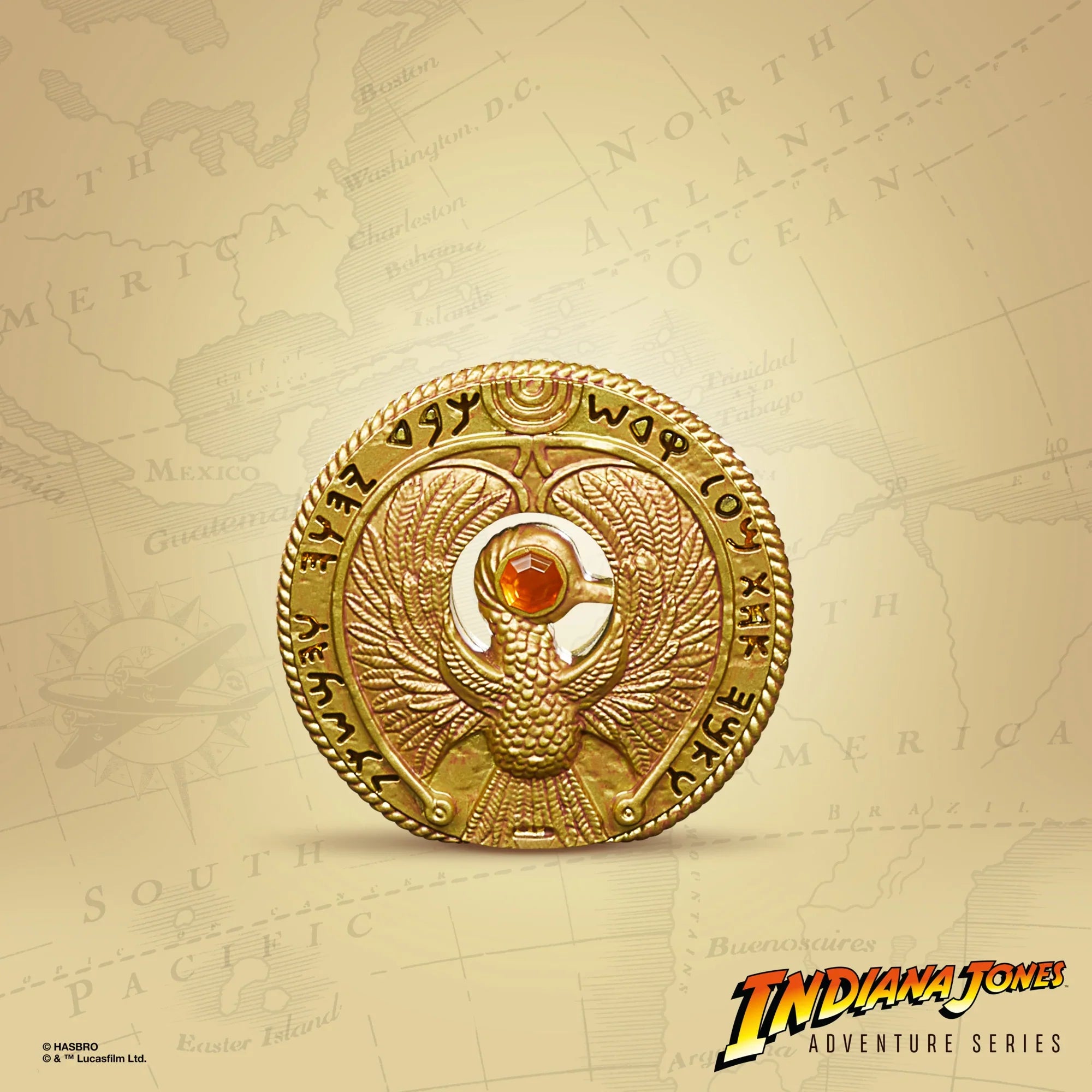 Hasbro - Indiana Jones Adventure Series - Copricapo e Asta di Ra