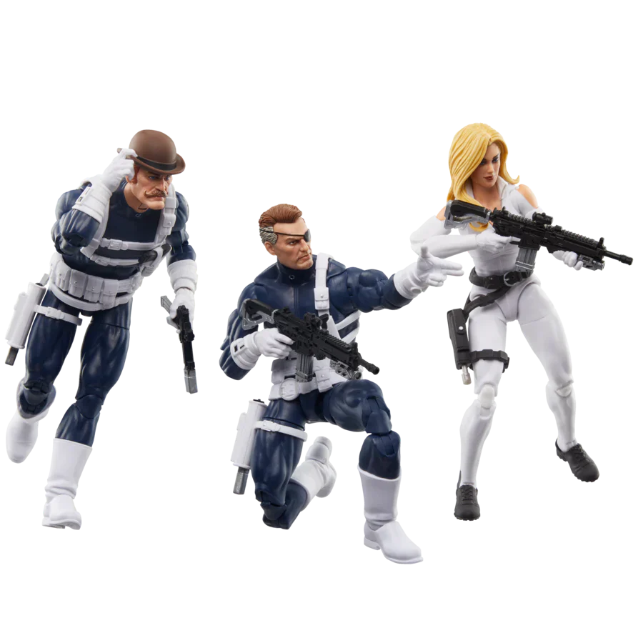 Hasbro - Marvel Legends Series - S.H.I.E.L.D. - Nick Fury Jr., Sharon Carter e Dum Dum Dugan