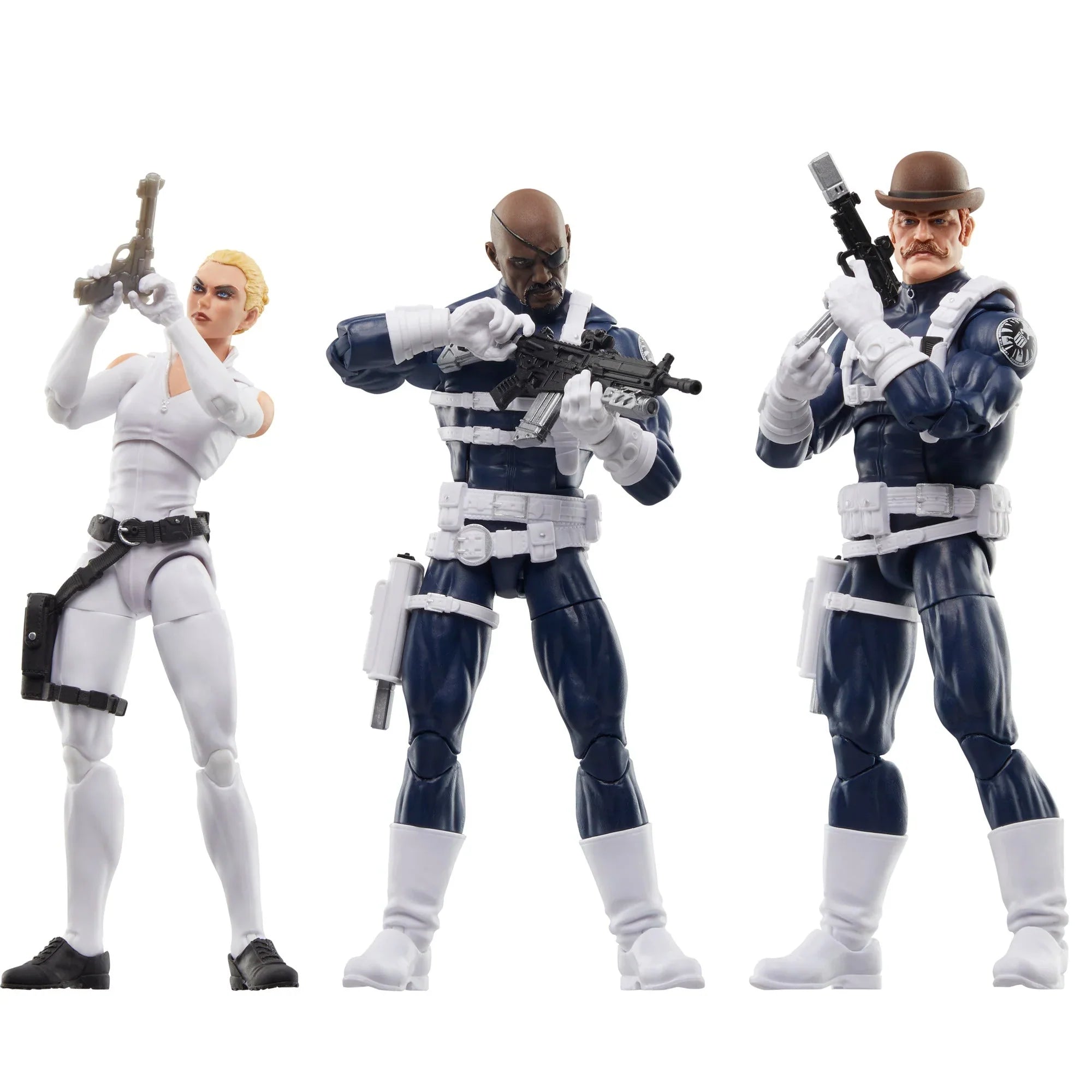 Hasbro - Marvel Legends Series - S.H.I.E.L.D. - Nick Fury Jr., Sharon Carter e Dum Dum Dugan