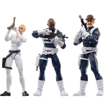 Hasbro - Marvel Legends Series - S.H.I.E.L.D. - Nick Fury Jr., Sharon Carter e Dum Dum Dugan