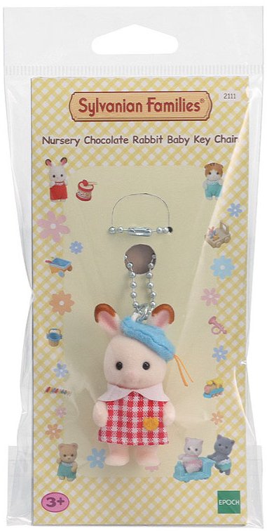 Sylvanian Families - Nursery Chocolate Rabbit Baby Key Chain