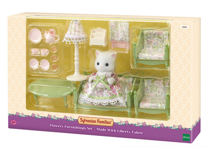 Sylvanian Families - Flowery Furnishings Set - Made With Liberty Fabric