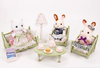 Sylvanian Families - Flowery Furnishings Set - Made With Liberty Fabric