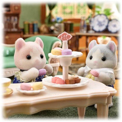 Sylvanian Families - Curly Ear Cat Babies Tasty Treats Set