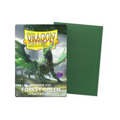 Dragon Shield - Forest Green - Matte Sleeves - Japanese Size