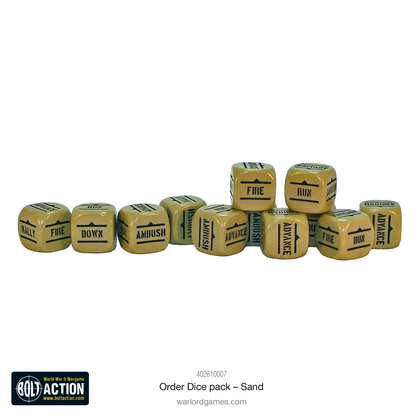 Warlord Games - Bolt Action - Orders Dice Pack - Sand