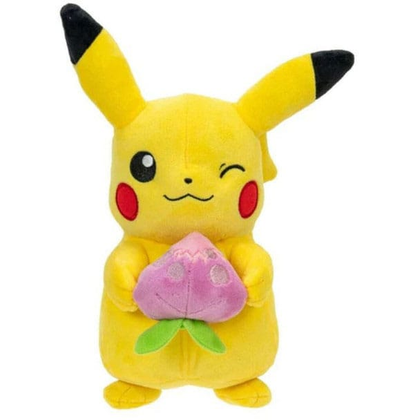 Pokémon - Plush Figure Pikachu with Pecha Berry Accy 20 cm
