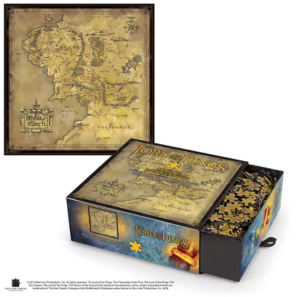 Noble Collection - Puzzle - Mappa della Terra di Mezzo