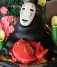 Diorama Senza Volto con secchio dorato e bambù di La città incantata Studio Ghibli Benelic