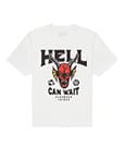 Stranger Things T-Shirt Hell Can Wait (bianco) Taglia L - Brands In