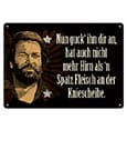 Bud Spencer Insegna in Latta – 10 x 15 cm – Blechwaren Fabrik Braunschweig
