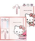 Set di cancelleria Sanrio Hello Kitty - Quaderno, portachiavi e clip - Cerdá