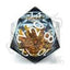 CritStones D20 King Midas con nucleo liquido, dado da 5 cm - Glassstaff