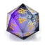 Dado D20 CritStones Liquid Core Twilight Ether 5 cm - Glassstaff
