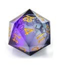 Dado D20 CritStones Liquid Core Twilight Ether 5 cm - Glassstaff