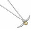 Harry Potter Ciondolo e Collana Golden Snitch Placcato Argento