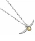 Harry Potter Ciondolo e Collana Golden Snitch Placcato Argento