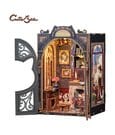 CuteBee Book Nook Count Cat's Study – Modello 3D in legno 17 x 12 cm