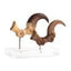 Jurassic Park Statua Velociraptor Artiglio del Piede e Artiglio Fossile Elite Creature Collectibles 20 cm