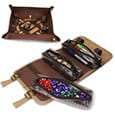 Custodia per Dadi Enhance Board Game Canvas con Vassoio Rimovibile e Tre Pochette