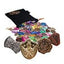 Enhance Tabletop Series Set di Segnalini Tesoro in Metallo e Gemme Acriliche