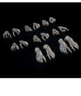 Mythic Legions: Necronominus – Set Mani e Piedi Scheletro, Accessorio per Action Figure, Four Horsemen