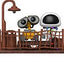 Wall-E POP Moment! Funko: confezione da 2 figure in vinile Wall-E ed Eve, 9 cm
