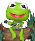 Funko POP! Deluxe The Muppets Kermit con Banjo - Figura in vinile 9 cm