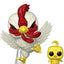 Funko POP! & Buddy Rooster Fighter Keiji & Piyoko Figura in Vinile 9 cm