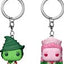Wicked POP! Portachiavi in Vinile 2-Pack Glinda & Elphaba (Ombre) 4 cm - Funko