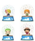 One Piece Mini Figures Glitter Globes Display 5 cm (12 buste a sorpresa) Funko