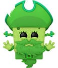 SpongeBob SquarePants POP! Figura in vinile SpongeBob nei panni dell'Olandese Volante (Glow) 9 cm - Funko