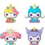 Funko POP! Sanrio Hello Kitty, Cinnamoroll, My Melody e Kuromi in outfit unicorno, confezione da 4 figure, 9 cm