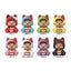 Monchhichi Rokimoto Cup of Fun Lucky Cat Series Mini-figure a sorpresa 10 cm Display da 6 pezzi Funmaker