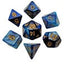 FanRoll Set di Dadi Mini Blu/Celeste con Numeri Oro (7)