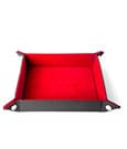 FanRoll Portadadi Pieghevole in Velluto Rosso - 25x25 cm
