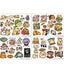 Fuzzballs Tech Sticker Pack – 4 fogli di adesivi per laptop, telefono e console