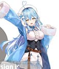 Hololive Production Hikkake Statua in PVC Yukihana Lamy 10 cm Furyu