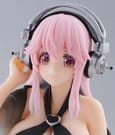 Statua in PVC Super Sonico Noodle Stopper Costume da Bagno Nero 10 cm Furyu
