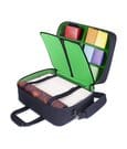 Custodia da Viaggio Grande Enhance USA Gear per Giochi di Carte Collezionabili, Verde