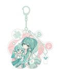 Portachiavi in Acrilico Hatsune Miku Miku Hug Series Flower Ver. 8 cm Good Smile Company