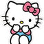 Cuscino Sanrio Hello Kitty con Pantaloni Blu 36 cm Herding