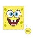 Cuscino SpongeBob a forma di testa 27 x 31 cm Herding