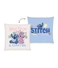Cuscino Lilo & Stitch in morbido velboa Stitch e Angel 40x40 cm Herding