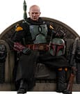 Star Wars The Mandalorian: Boba Fett (Armatura Ridipinta) e Trono – Set da Collezione Action Figure 1/6, Edizione Speciale Hot Toys