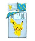 Pokémon Set Biancheria Letto 140x200 cm con Federa 70x90 cm Halantex