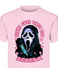T-Shirt Scream Ghost Face "You're Cute when you Scream" Taglia XL - Indiego