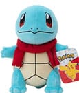 Peluche Pokémon Squirtle invernale con sciarpa 20 cm Jazwares
